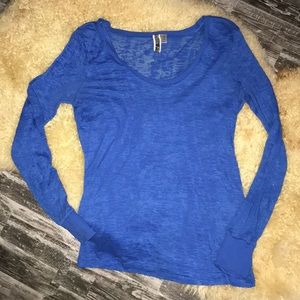 BKE Longsleeve semi see through shirt